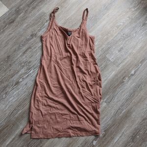 Elegant Terracotta Mini Dress